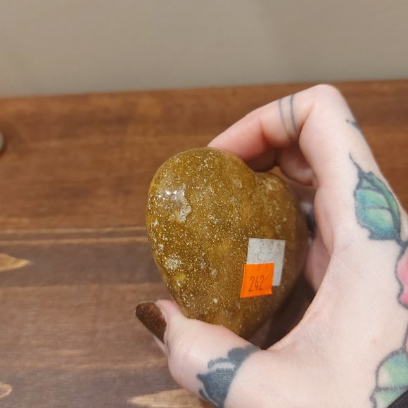 🔥 Sale 🔥Brown Ocean Jasper Heart (Stand Not Included) - Final Price - Picture 4 of 8